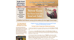 Desktop Screenshot of angloisrael.info